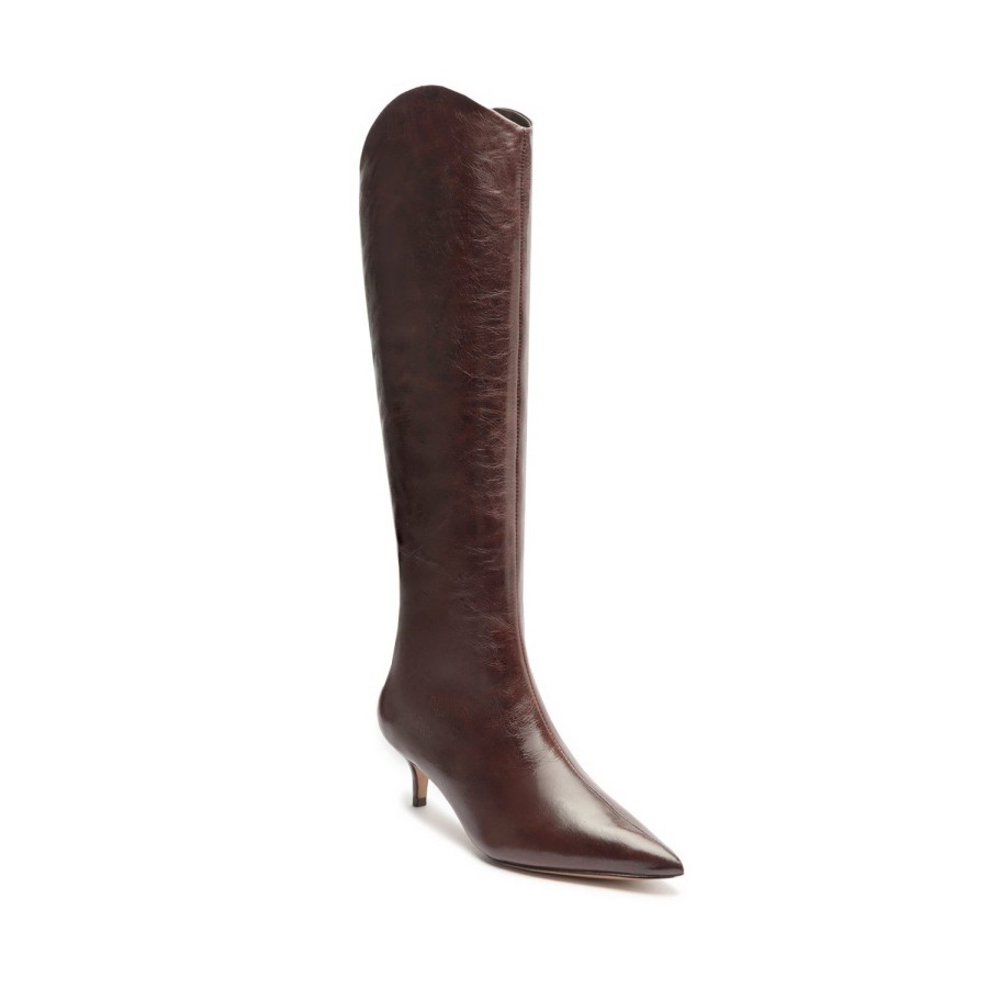 Boots SCHUTZ | Maryana Lo Lux Boot Dark Chocolate