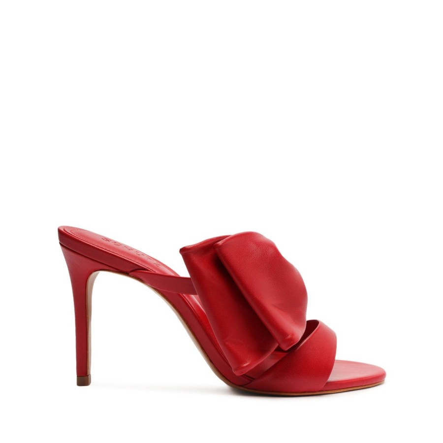 Sandals SCHUTZ | Judy High Nappa Leather Sandal Red