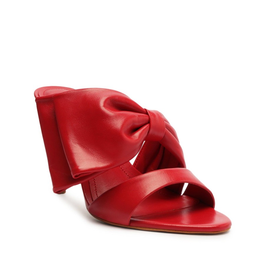 Sandals SCHUTZ | Judy High Nappa Leather Sandal Red