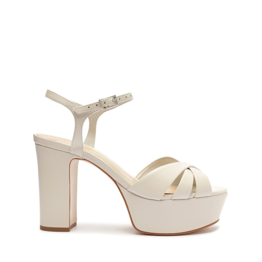 Sandals SCHUTZ | Keefa Nappa Leather Sandal Pearl