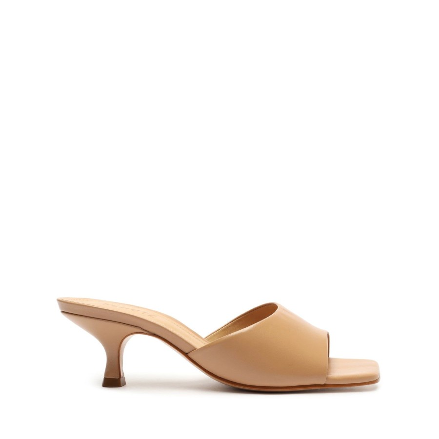 Sandals SCHUTZ | Dethalia Leather Sandal In Color | Schutz Honey Beige