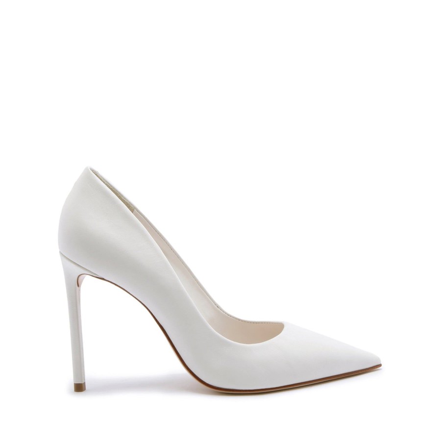 Pumps SCHUTZ | Lou Leather Pump In | Pointed Toe Shoe | Schutz White