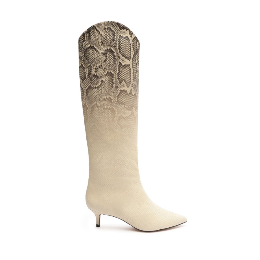 Boots SCHUTZ | Maryana Lo Snake Faded Boot Natural