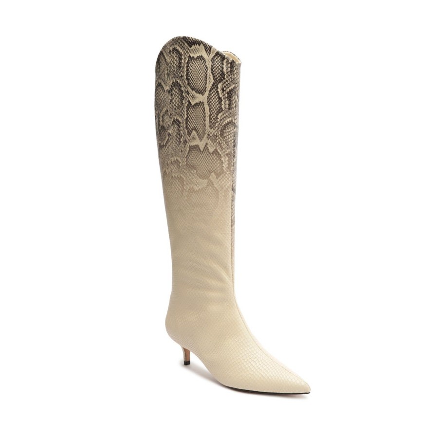 Boots SCHUTZ | Maryana Lo Snake Faded Boot Natural