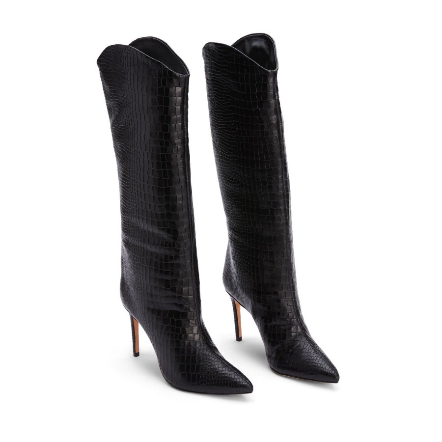 Boots SCHUTZ | Maryana Boot In High-Shine Patent Leather! | Schutz Shoes Black