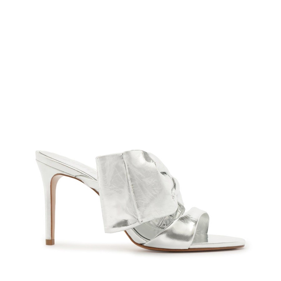 Sandals SCHUTZ | Judy High Smashed Metallic Sandal Silver