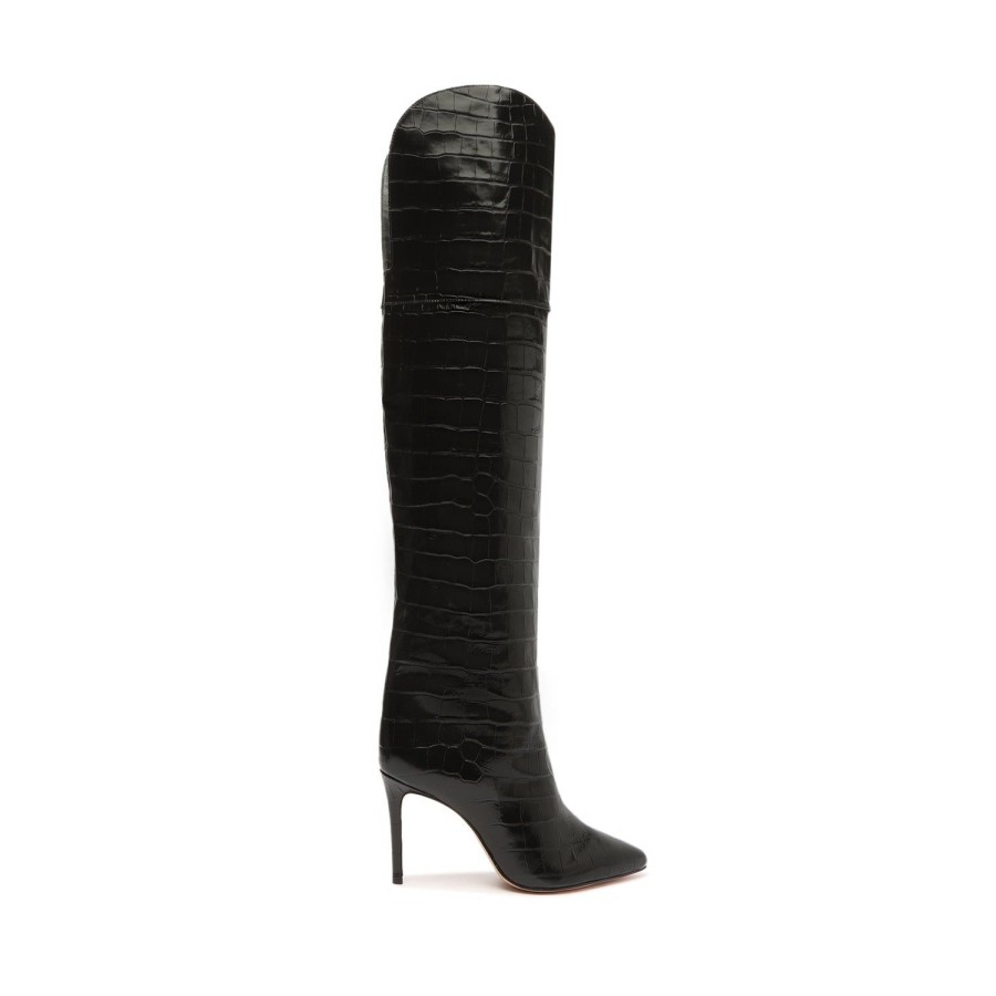 Boots SCHUTZ | Maryana Over The Knee Leather Boot Black