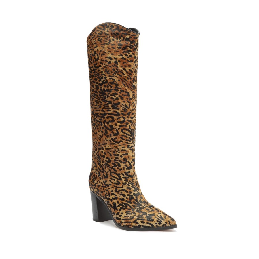 Boots SCHUTZ | Maryana Block Wild Calf Hair Boot Animal Print