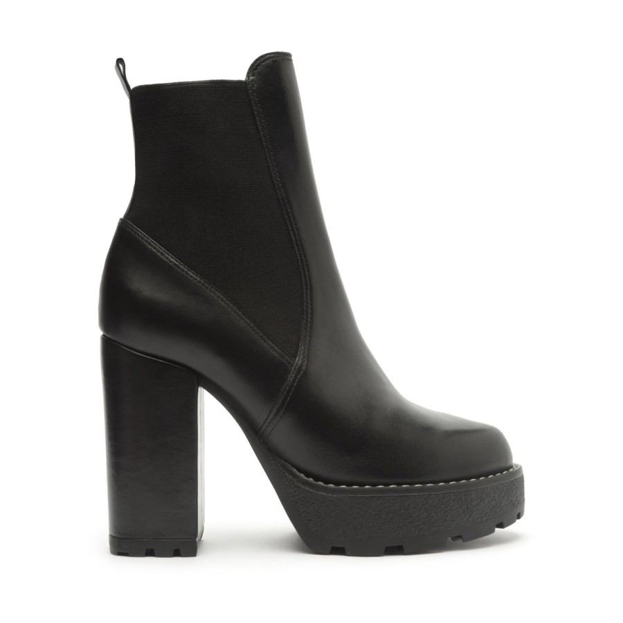 Boots SCHUTZ | Billie Platform Leather Bootie Black