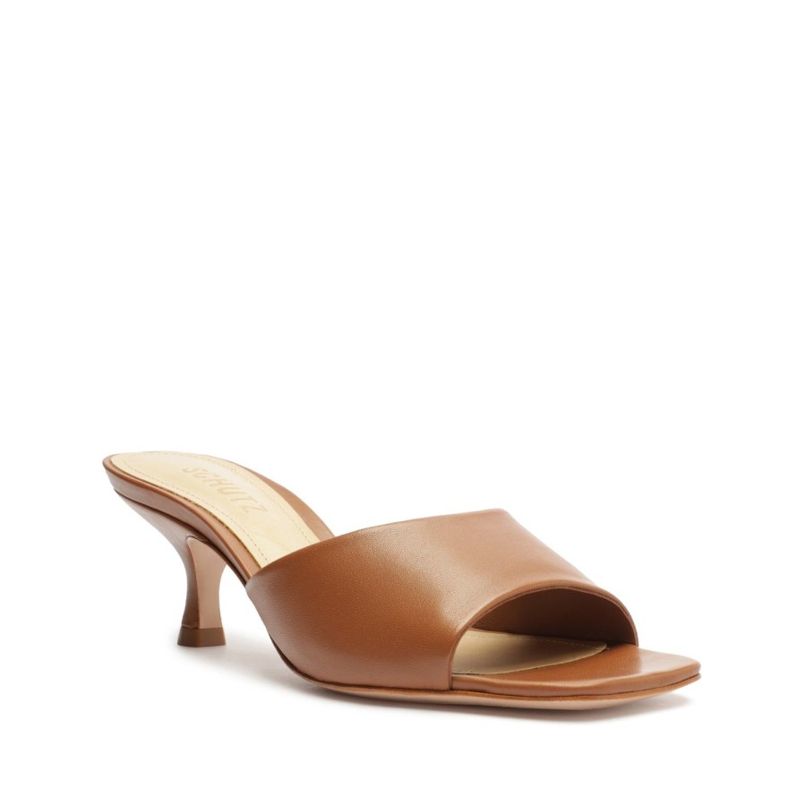 Sandals SCHUTZ | Dethalia Nappa Leather Sandal New Wood