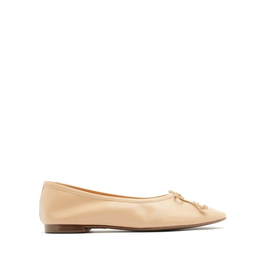 Icons SCHUTZ | Arissa Flat In Leather | Schutz Shoes Honey Beige