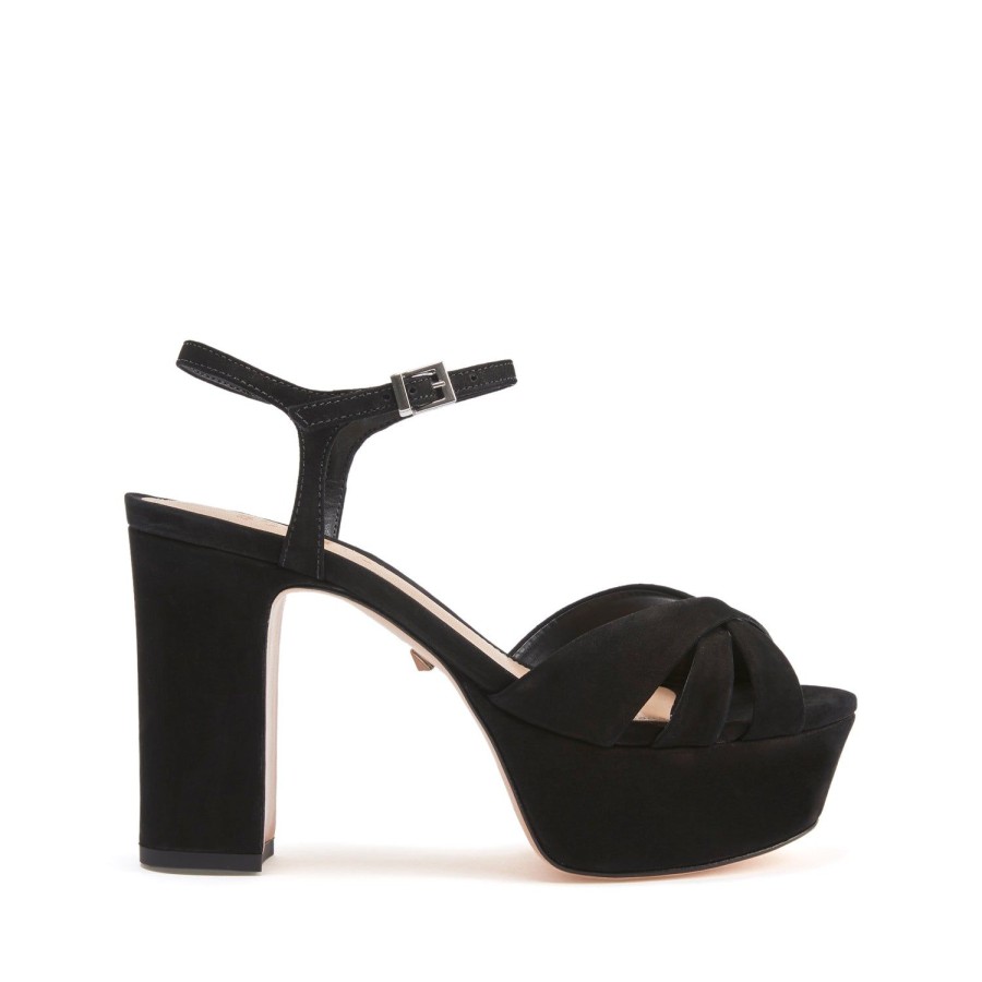 Sandals SCHUTZ | Keefa Platform Sandal In Nubuck: Classic One! | Schutz Shoes Black