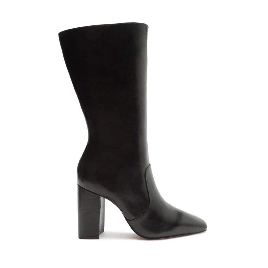 Boots SCHUTZ | Camille Atanado Leather Bootie Black