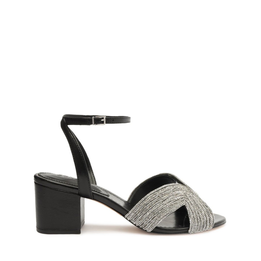 Sandals SCHUTZ | Hattie Mid Block Leather Sandal Black