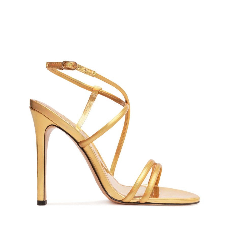 Sandals SCHUTZ | Aimee Specchio Leather Sandal Gold