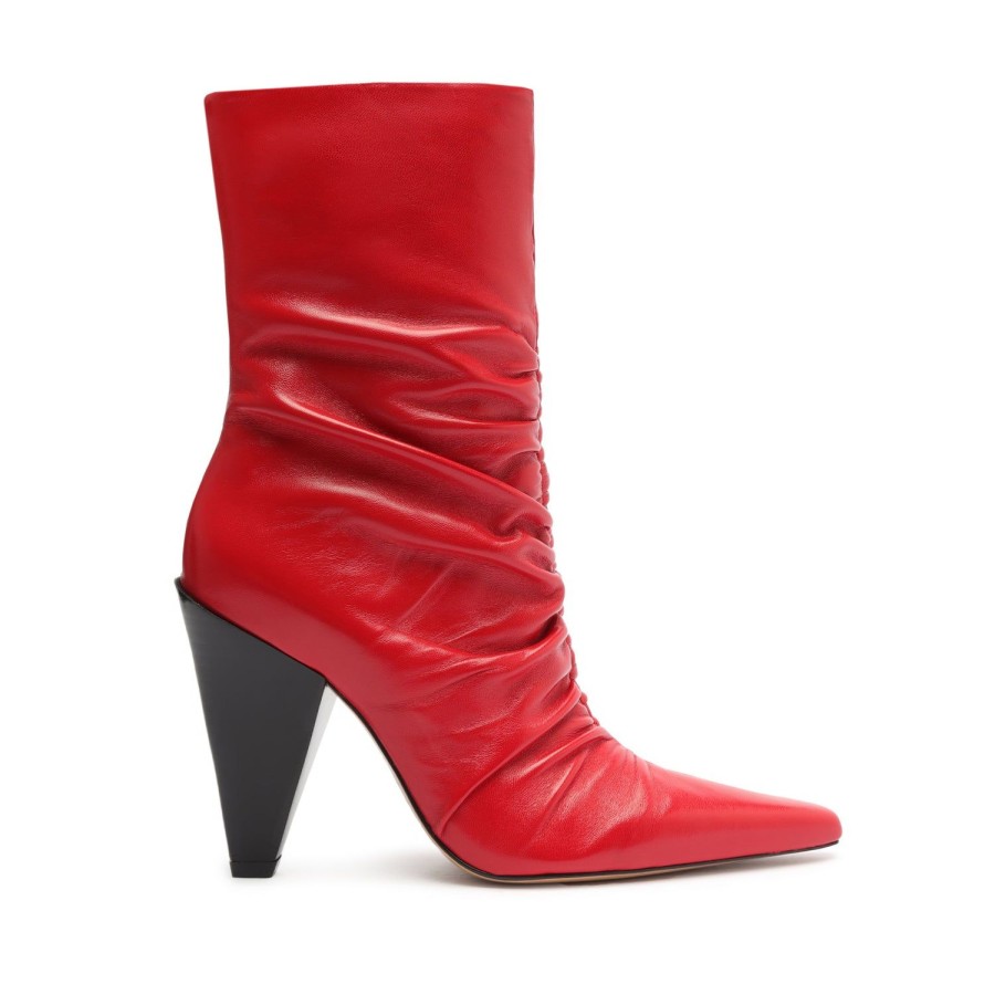 Boots SCHUTZ | Lynn Nappa Leather Bootie Red