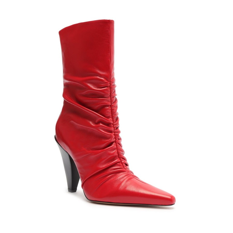 Boots SCHUTZ | Lynn Nappa Leather Bootie Red