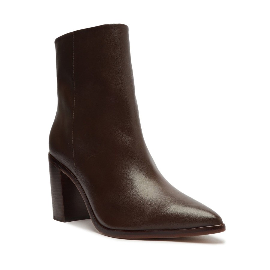 Boots SCHUTZ | Mikki Block Bootie Dark Chocolate