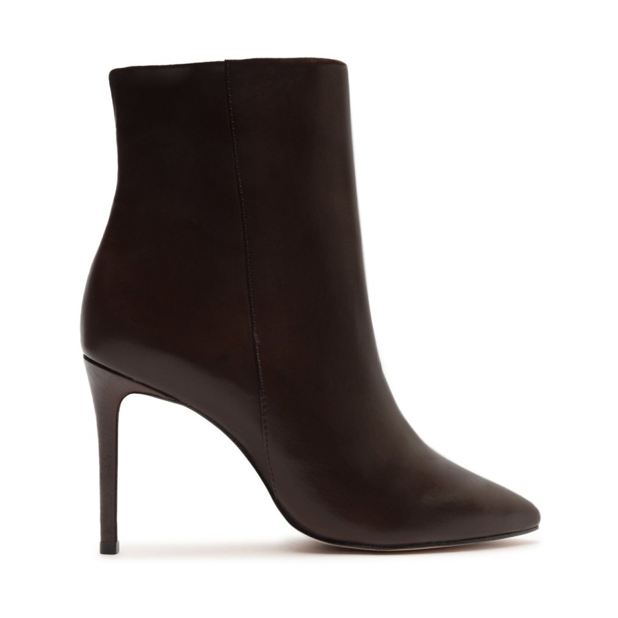 Boots SCHUTZ | Mikki Leather Bootie Dark Chocolate