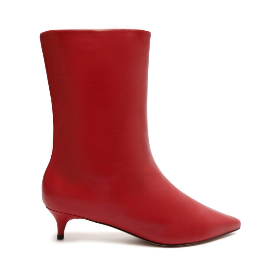 Boots SCHUTZ | Gail Nappa Leather Bootie Red