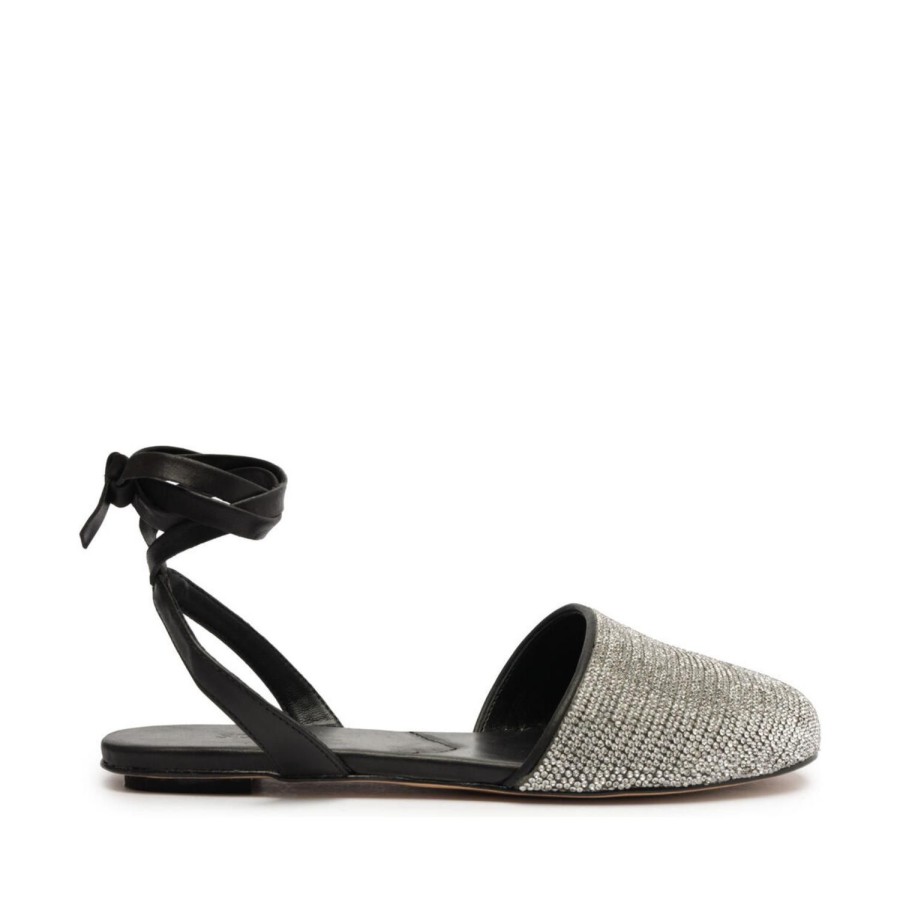 Sandals SCHUTZ | Abrie Glam Leather Flat Black