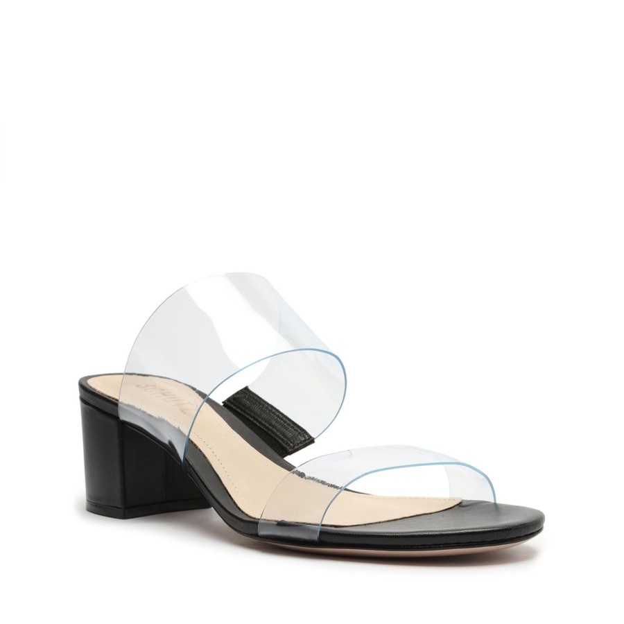 Sandals SCHUTZ | Victorie Vinyl & Leather Sandal Black