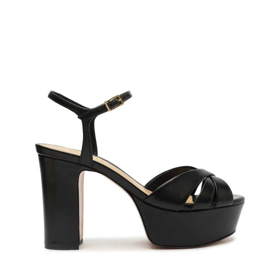 Sandals SCHUTZ | Keefa Nappa Leather Sandal Black