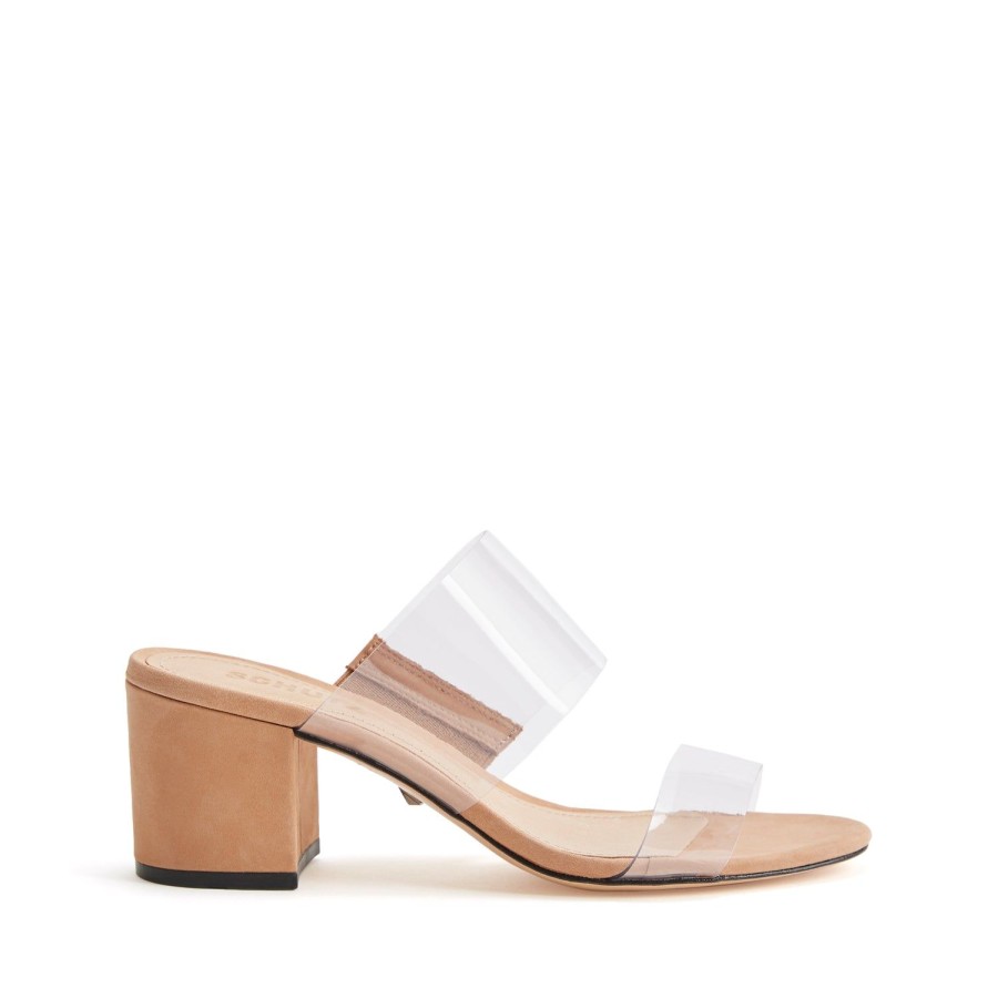 Sandals SCHUTZ | Victorie Sandal | Minimal Mule Sandal | Schutz Honey Beige