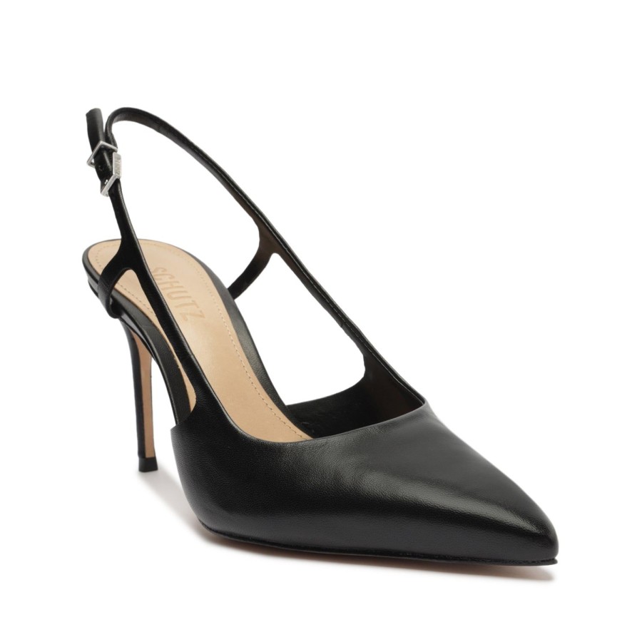 Pumps SCHUTZ | Boris Mid Nappa Leather Pump Black