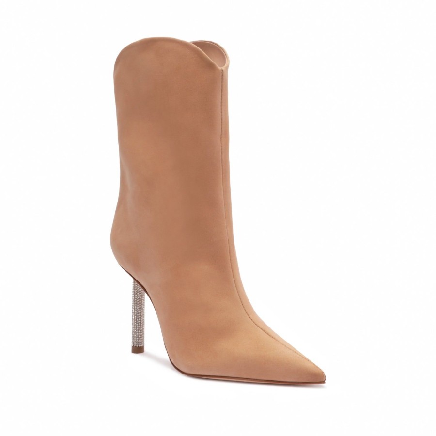 Boots SCHUTZ | Marjorie Nubuck Bootie True Beige