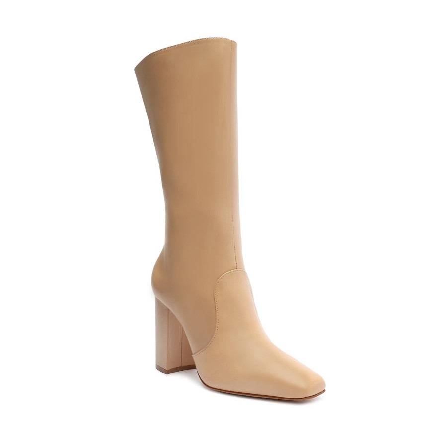 Boots SCHUTZ | Camille Leather Bootie Honey Peach